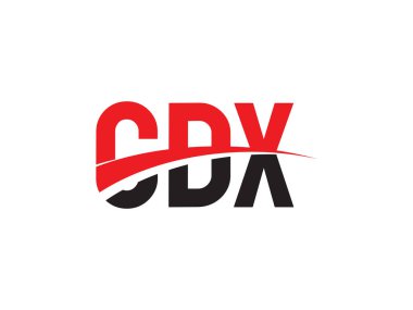 vektör İllüstrasyonu, kırmızı siyah ilk harfler, CDX