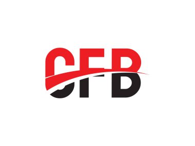 Vektör İllüstrasyonu, kırmızı siyah ilk harfler, CFB