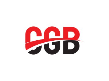 Vektör Illustration, kırmızı siyah ilk harfler, CGB