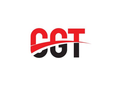 Vektör Illustration, kırmızı siyah ilk harfler, CGT