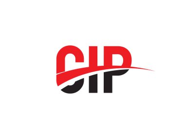 Vektör Illustration, kırmızı siyah ilk harfler, CIP