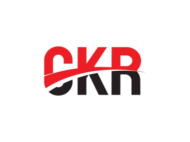 Vektör İllüstrasyonu, kırmızı siyah ilk harfler, CKR