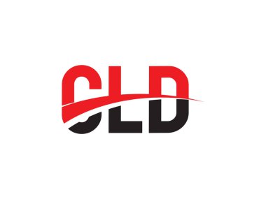 Vektör İllüstrasyonu, kırmızı siyah ilk harfler, CLD