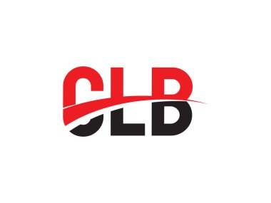 Vektör İllüstrasyonu, kırmızı siyah ilk harfler, CLB