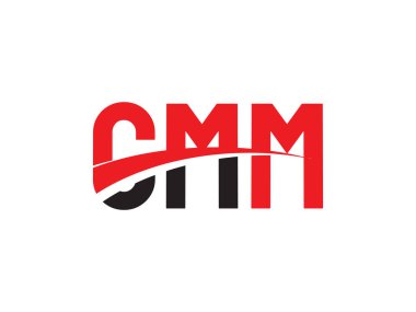 Vektör Illustration, kırmızı siyah ilk harfler, CMM