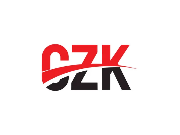 矢量图解 黑色红字 标识设计 Czk — 图库矢量图片