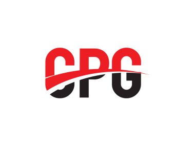 Vektör Illustration, kırmızı siyah ilk harfler, CPG