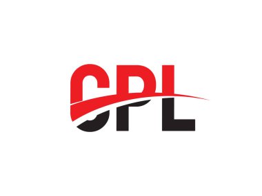 Vektör Illustration, kırmızı siyah ilk harfler, CPL