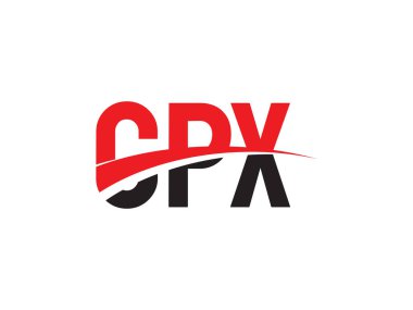 Vektör İllüstrasyonu, kırmızı siyah ilk harfler, CPX