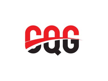 Vektör Illustration, kırmızı siyah ilk harfler, CQC