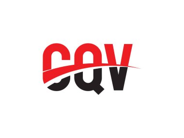 Vektör Illustration, kırmızı siyah ilk harfler, CQV