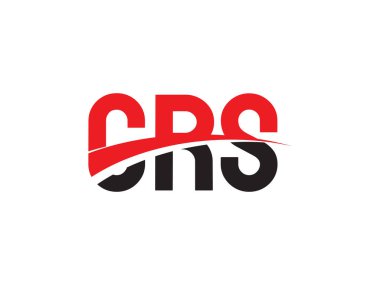 Vektör İllüstrasyonu, kırmızı siyah ilk harfler, CRS