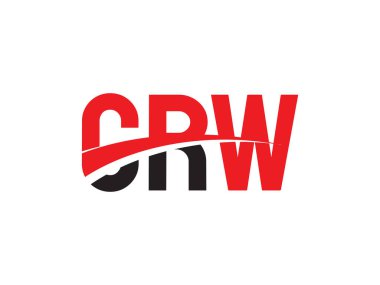 Vektör Illustration, kırmızı siyah ilk harfler, CRW