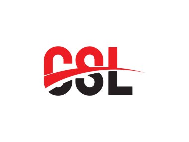 CSL ilk harf logo tasarım vektör şablonu. kurumsal iş kimliği için yaratıcı sembol.