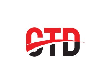 CTD ilk harf logo tasarım vektör şablonu. kurumsal iş kimliği için yaratıcı sembol.