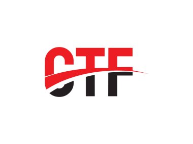 CTF ilk harf logo tasarım vektör şablonu. kurumsal iş kimliği için yaratıcı sembol.