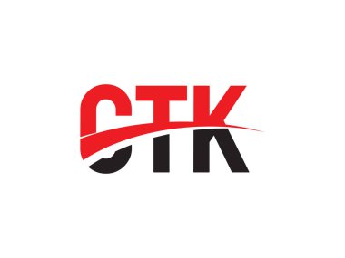 CTK ilk harf logo tasarım vektör şablonu. kurumsal iş kimliği için yaratıcı sembol.