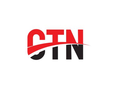 CTN ilk harf logo tasarım vektör şablonu. kurumsal iş kimliği için yaratıcı sembol.