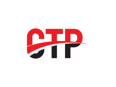 CTP ilk harf logo tasarım vektör şablonu. kurumsal iş kimliği için yaratıcı sembol.
