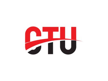CTU 'nun ilk harf logo tasarım vektör şablonu. kurumsal iş kimliği için yaratıcı sembol.