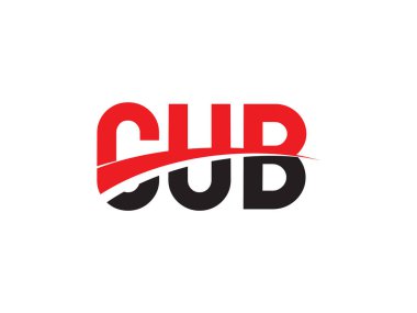 CUB ilk harf logo tasarım vektör şablonu. kurumsal iş kimliği için yaratıcı sembol.