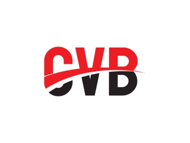 CVB ilk harf logo tasarım vektör şablonu. kurumsal iş kimliği için yaratıcı sembol.