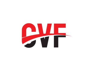 CVF ilk harf logo tasarım vektör şablonu. kurumsal iş kimliği için yaratıcı sembol.