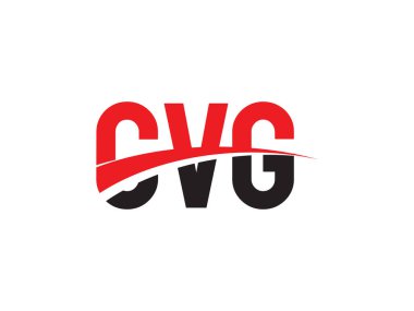 CVG ilk harf logo tasarım vektör şablonu. kurumsal iş kimliği için yaratıcı sembol.