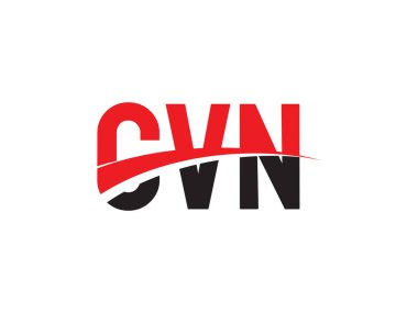 CVN ilk harf logo tasarım vektör şablonu. kurumsal iş kimliği için yaratıcı sembol.