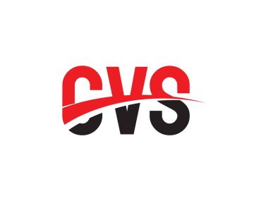 CVS ilk harf logo tasarım vektör şablonu. kurumsal iş kimliği için yaratıcı sembol.