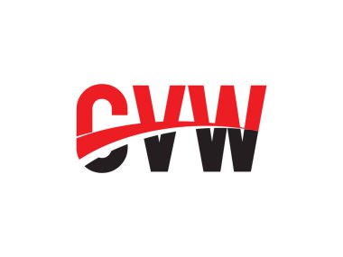CVW ilk harf logo tasarım vektör şablonu. kurumsal iş kimliği için yaratıcı sembol.