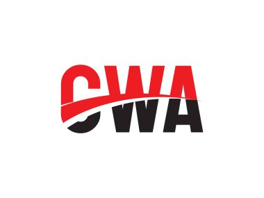 CWA ilk harf logo tasarım vektör şablonu. kurumsal iş kimliği için yaratıcı sembol.