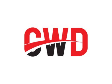 CWD ilk harf logo tasarım vektör şablonu. kurumsal iş kimliği için yaratıcı sembol.