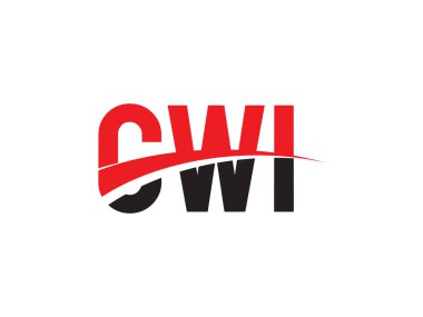 CWI ilk harf logo tasarım vektör şablonu. kurumsal iş kimliği için yaratıcı sembol.