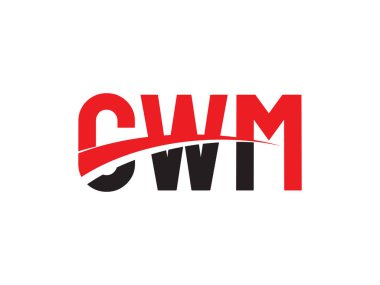 CWM ilk harf logo tasarım vektör şablonu. kurumsal iş kimliği için yaratıcı sembol.