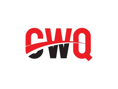 CWQ ilk harf logo tasarım vektör şablonu. kurumsal iş kimliği için yaratıcı sembol.