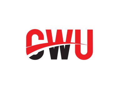 CWU ilk harf logo tasarım vektör şablonu. kurumsal iş kimliği için yaratıcı sembol.