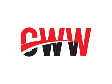 CWW ilk harf logo tasarım vektör şablonu. kurumsal iş kimliği için yaratıcı sembol.