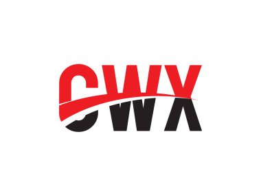 CWX ilk harf logo tasarım vektör şablonu. kurumsal iş kimliği için yaratıcı sembol.