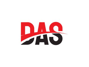 DAS ilk harf logo tasarım vektör şablonu. kurumsal iş kimliği için yaratıcı sembol.