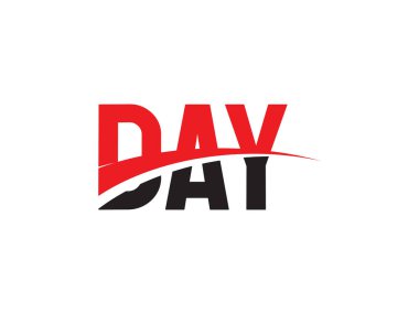 Day ilk harf logo tasarım vektör şablonu. kurumsal iş kimliği için yaratıcı sembol.