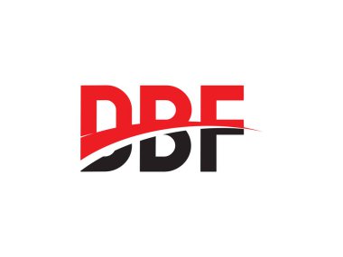 DBF ilk harf logo tasarım vektör şablonu. kurumsal iş kimliği için yaratıcı sembol.