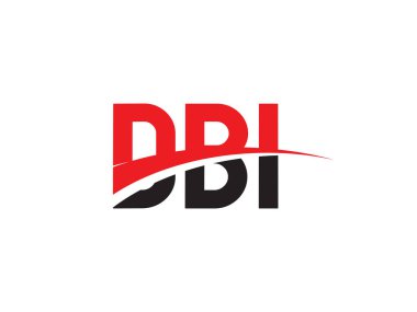DBI ilk harf logo tasarım vektör şablonu. kurumsal iş kimliği için yaratıcı sembol.