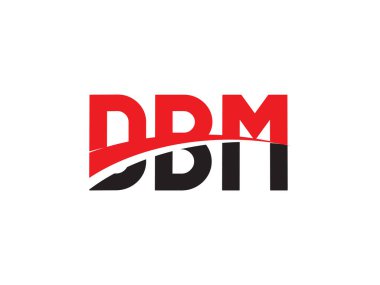 DBM ilk harf logo tasarım vektör şablonu. kurumsal iş kimliği için yaratıcı sembol.