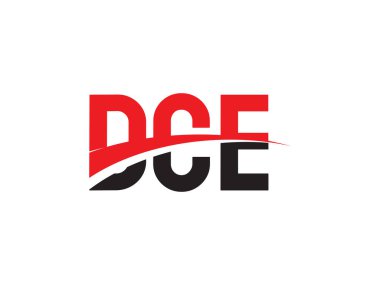 DCE ilk harf logo tasarım vektör şablonu. kurumsal iş kimliği için yaratıcı sembol.