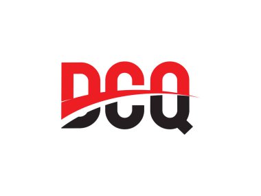 DCQ ilk harf logo tasarım vektör şablonu. kurumsal iş kimliği için yaratıcı sembol.