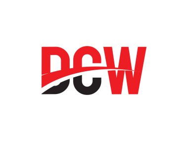 DCW ilk harf logo tasarım vektör şablonu. kurumsal iş kimliği için yaratıcı sembol.
