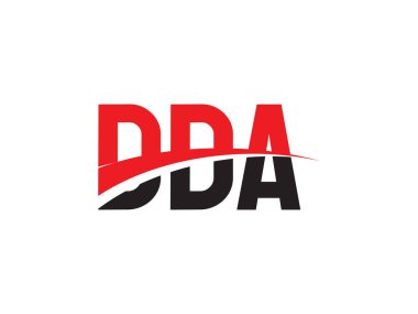 DDA ilk harf logo tasarım vektör şablonu. kurumsal iş kimliği için yaratıcı sembol.