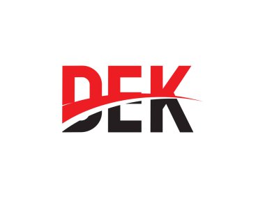 DEK ilk harf logo tasarım vektör şablonu. kurumsal iş kimliği için yaratıcı sembol.