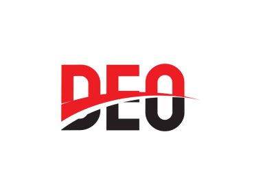 DEO ilk harf logo tasarım vektör şablonu. kurumsal iş kimliği için yaratıcı sembol.